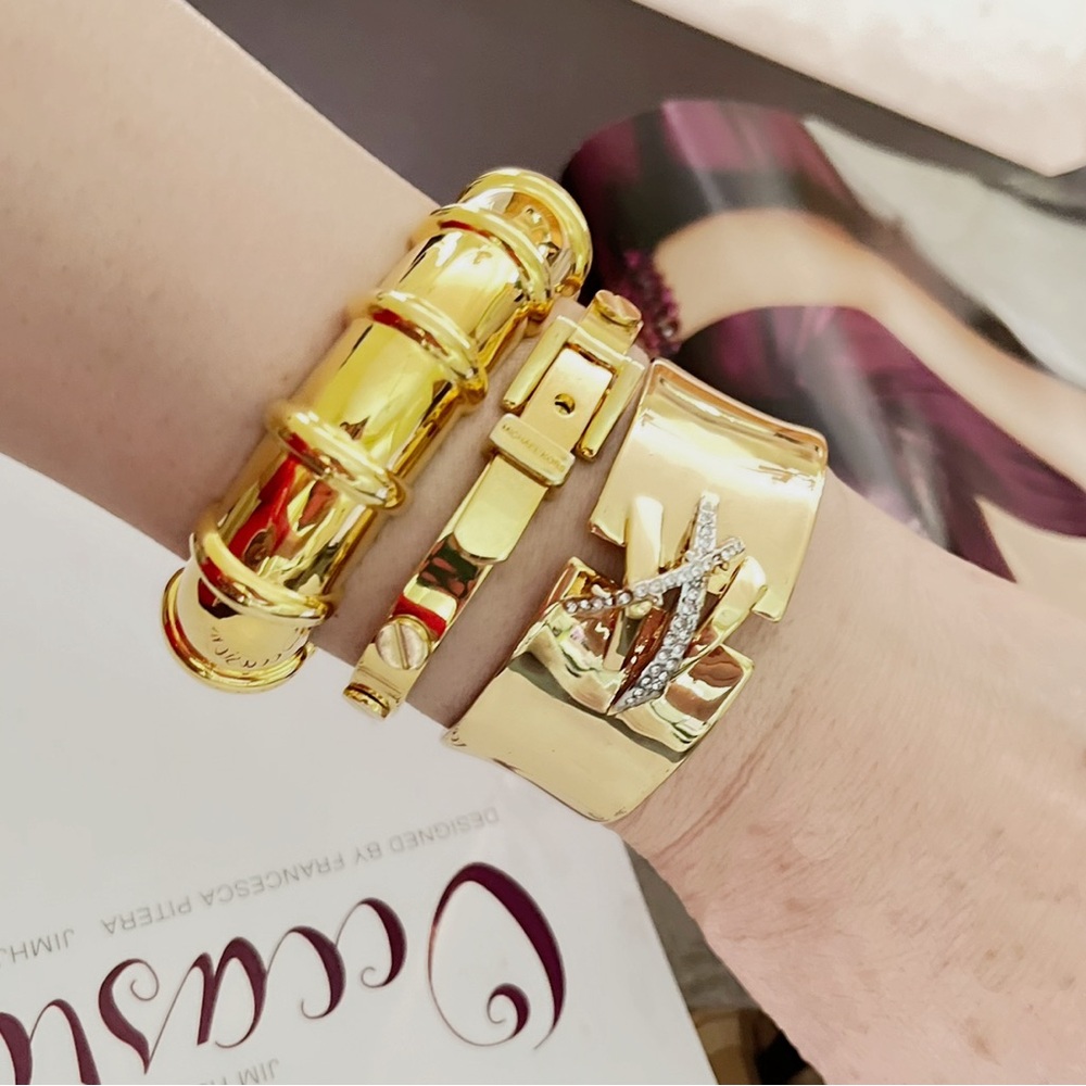 Alexis Bittar Crystal Cross Adjustable Bracelet - Picture 3 of 10